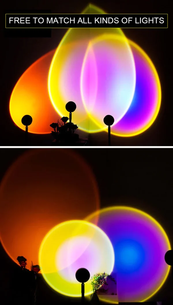 Sunset Color‑Changing Projector LED Lamp with App Control - Image 3