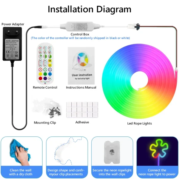 Waterproof Neon LED Strip Light – Flexible, Music Sync - Image 5