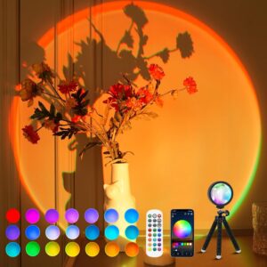 Sunset Color‑Changing Projector LED Lamp with App Control