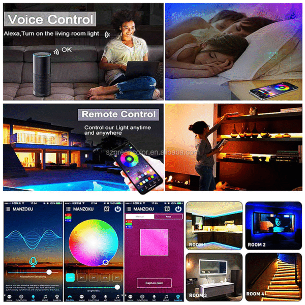 LED Strip Lights 5m – Wi‑Fi, Music Sync, Remote, App Control - Image 6
