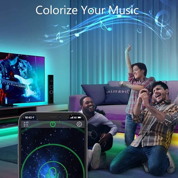 LED Strip Lights 5m – Bluetooth, Music Sync, Remote - Image 6