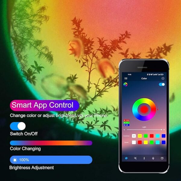 Sunset Color‑Changing Projector LED Lamp with App Control - Image 9