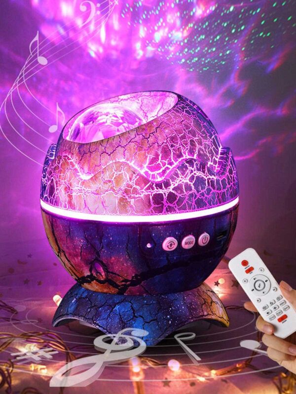 Dinosaur Egg Star Projector with BT Music Speaker - Image 2