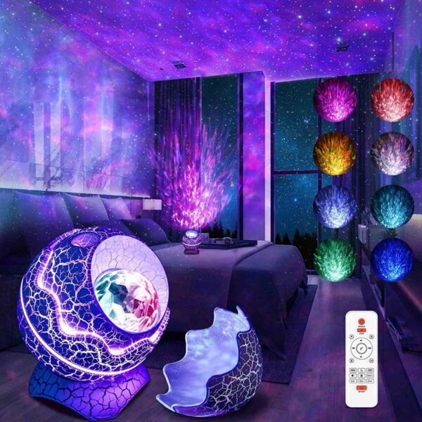 Dinosaur Egg Star Projector with BT Music Speaker - Image 3