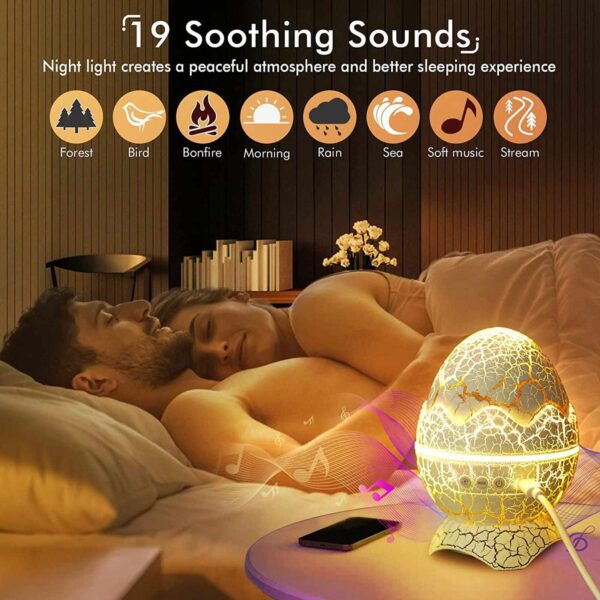 Dinosaur Egg Star Projector with BT Music Speaker - Image 5