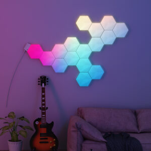 Hexagon Wall Lights (9‑Pack) – Smart RGB App Control