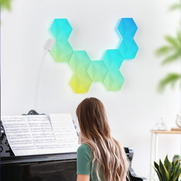 Hexagon Wall Lights (6‑Pack) – Smart RGB App Control - Image 4