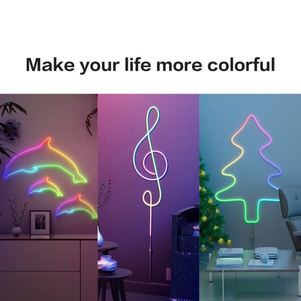 Wifi Sync Music Smart Lighting Rgb Magic Color Waterproof Neon Led Strip Flex - Image 5