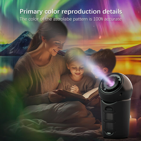 Portable Galaxy Astronomy Rotating Projector (360°) - Image 3