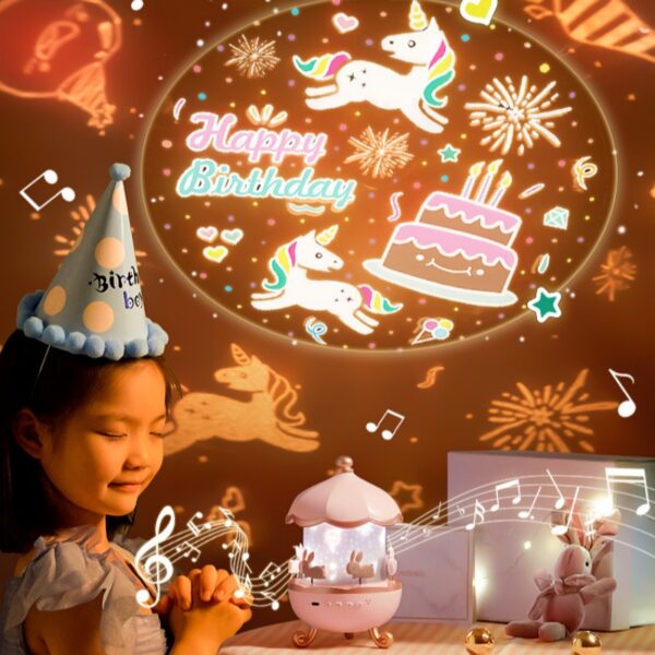 Bunny House Projection Lamp with Bluetooth Speaker - Image 2