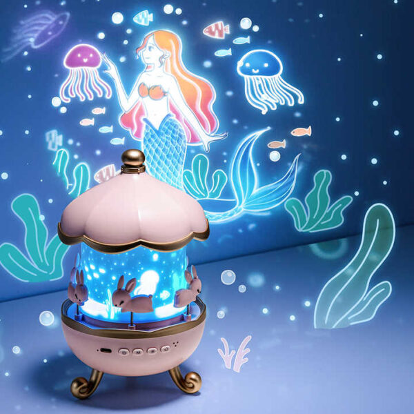 Bunny House Projection Lamp with Bluetooth Speaker - Image 3