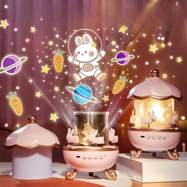 Bunny House Projection Lamp with Bluetooth Speaker - Image 4