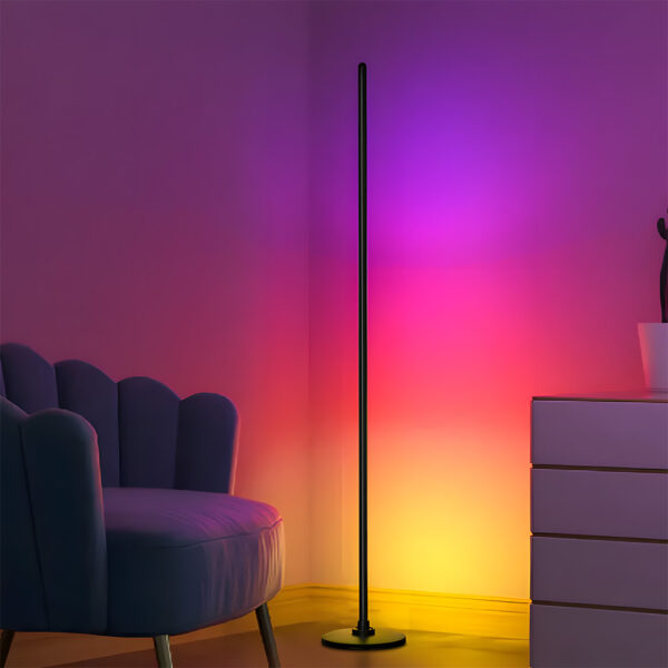 Smart LED RGBIC Ambient Floor Lamp (1.35 m) – Wi‑Fi App - Image 3